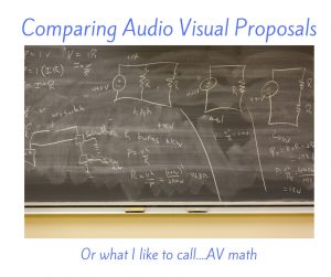 Comparing Audio Visual Proposals